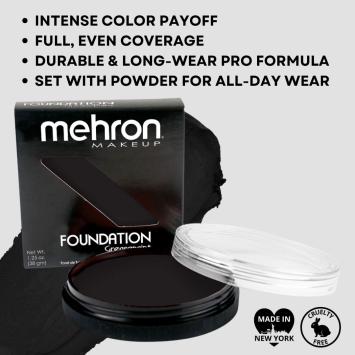 Mehron Foundation Greasepaint - Black