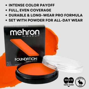 Mehron Foundation Greasepaint - Orange