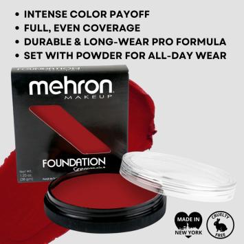 Mehron Foundation Greasepaint - Red