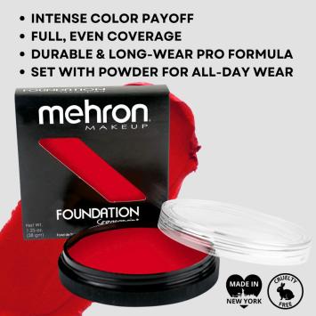 Mehron Foundation Greasepaint - Really Bright Red