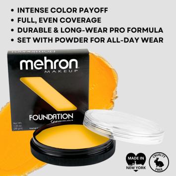 Mehron Foundation Greasepaint - Yellow