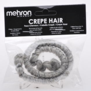 Mehron Crepe Hair - Light Grey