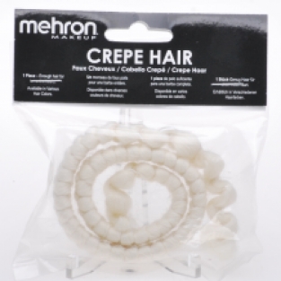 Mehron Crepe Hair - White