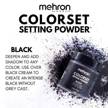 Mehron Colorset Setting Powder - Black