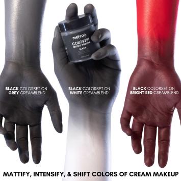 Mehron Colorset Setting Powder - Black