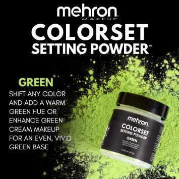 Mehron Colorset Setting Powder - Green