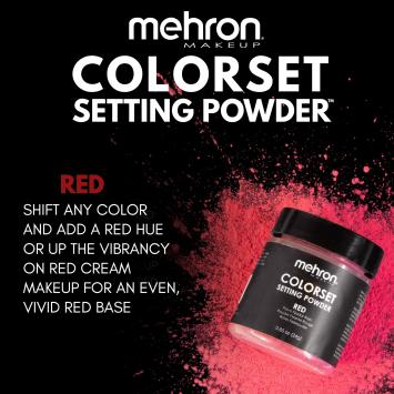 Mehron Colorset Setting Powder - Red