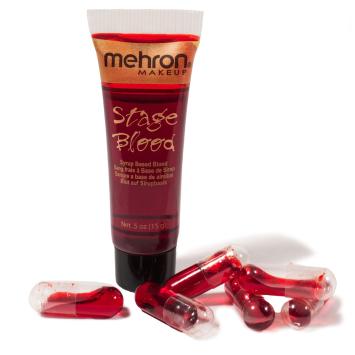 Mehron Stage Blood - Bright Arterial with 6 capsules (15 ml)