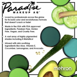 Mehron Paradise Makeup AQ - 30-Color Palette