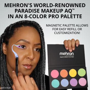 Mehron Paradise Makeup AQ - 8-Color Palette - Pastel