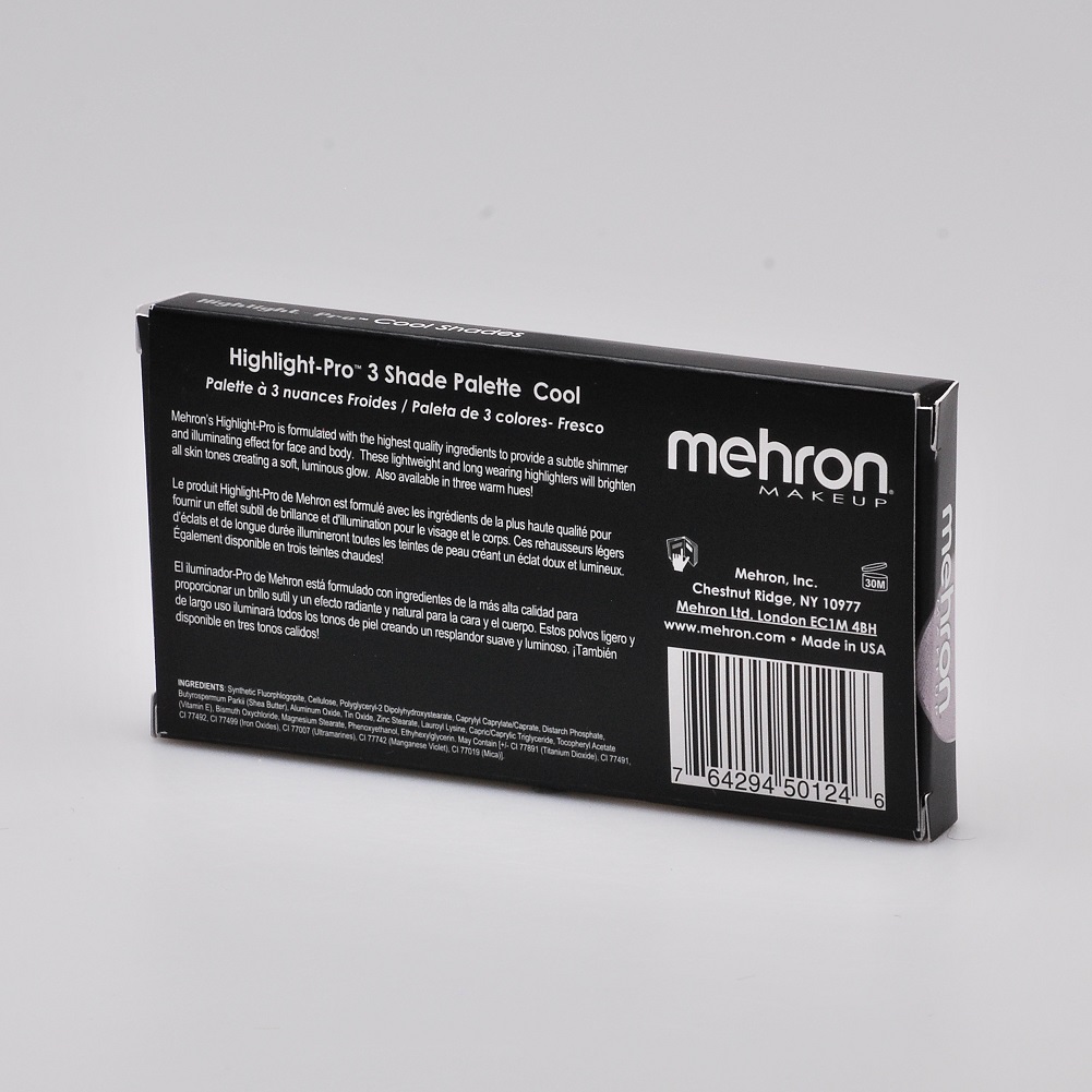 Mehron Highlight-Pro 3 Shade Palette - Cool