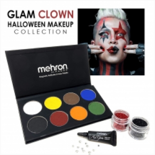 Mehron Glam Clown Halloween Makeup Collection