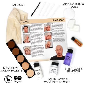 Mehron Bald Cap Professional Makeup Kit